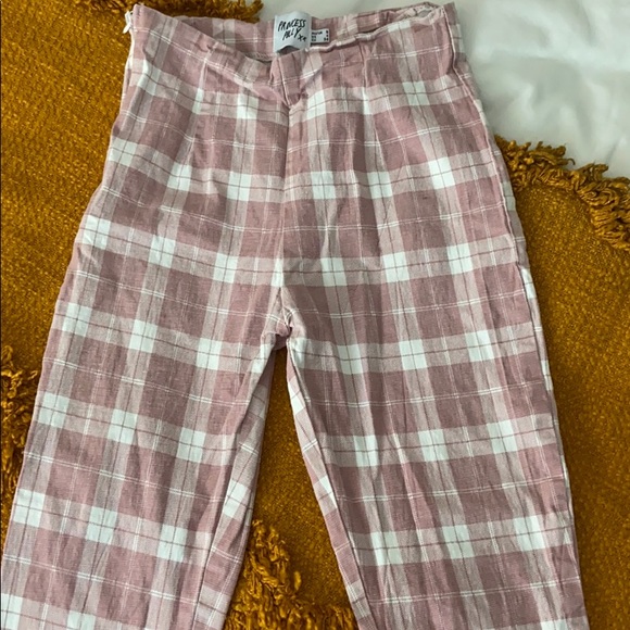Princess Polly Pink Plaid Pants 